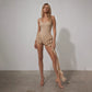 BODYSUIT DRESS BEIGE