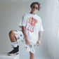 T-SHIRT CIGARETTE PRINT WHITE-RED