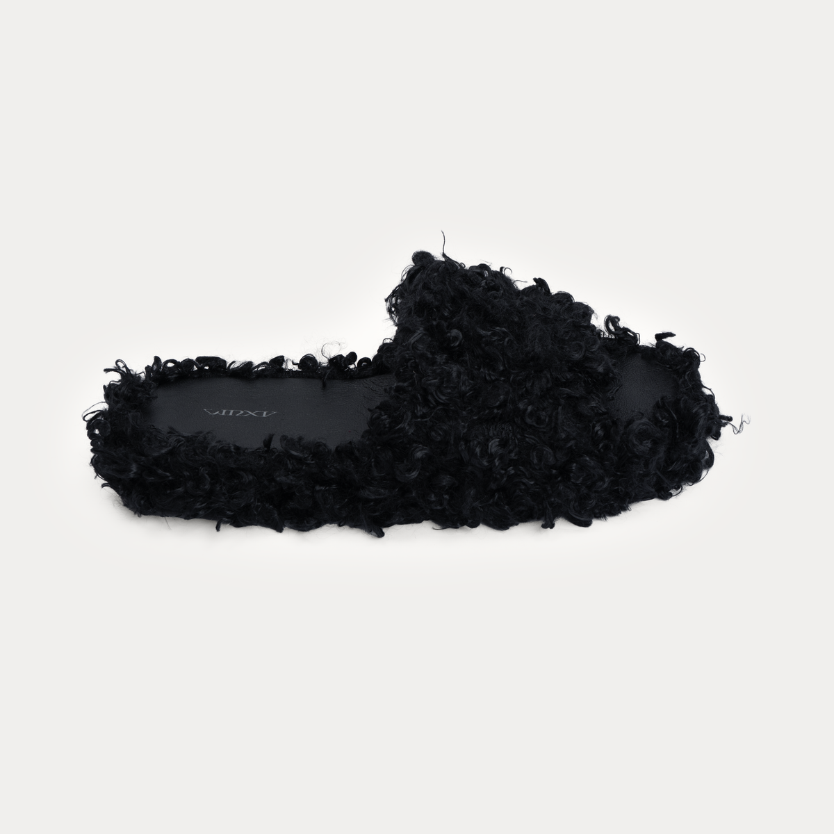 Slippers Fur Black
