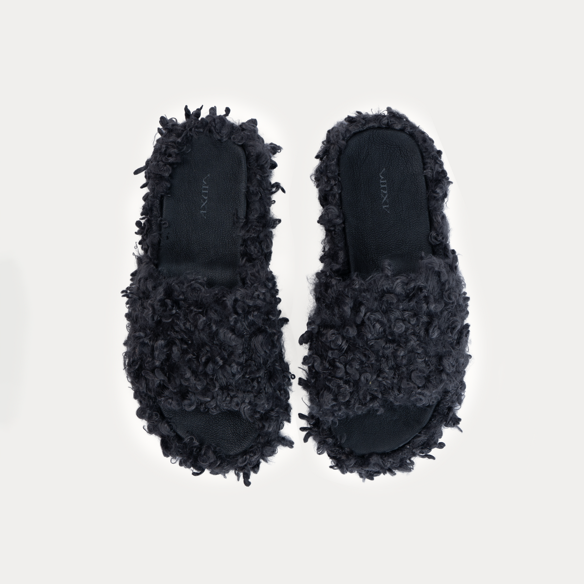 Slippers Fur Grey
