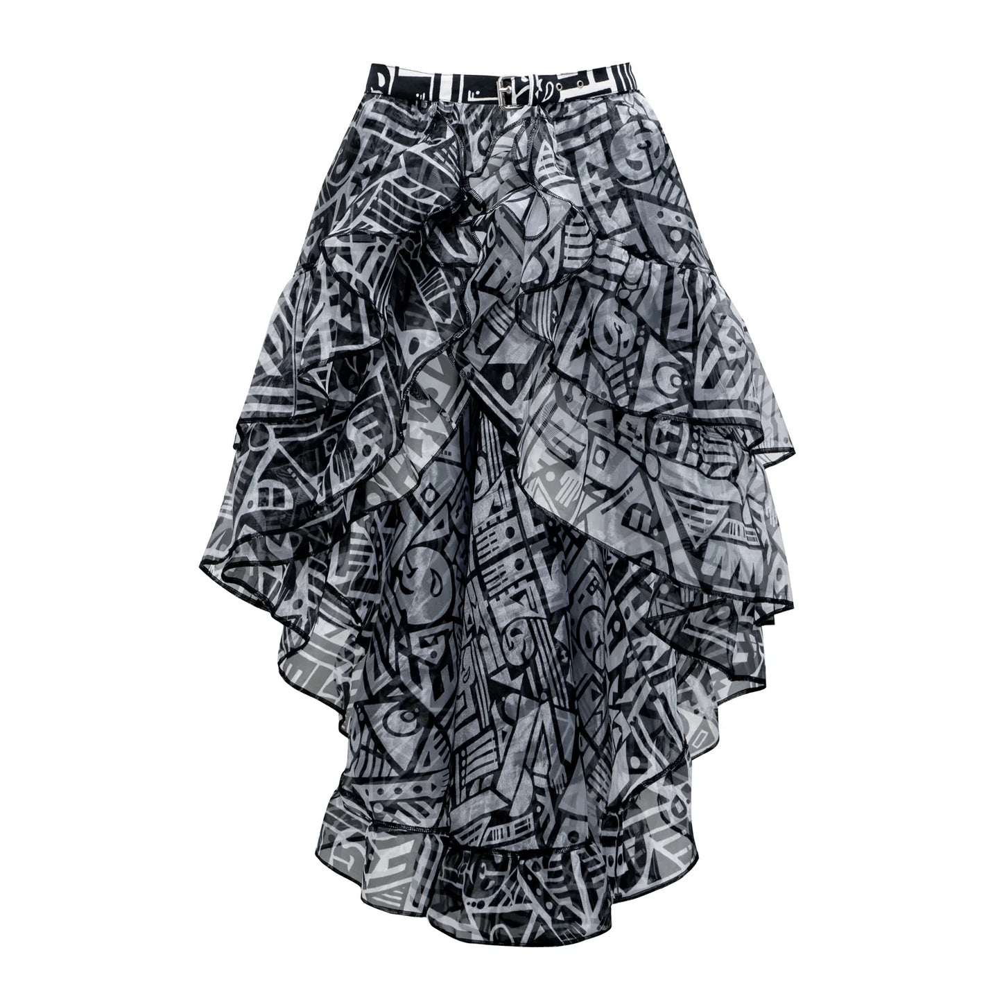 B&W PARTY SKIRT