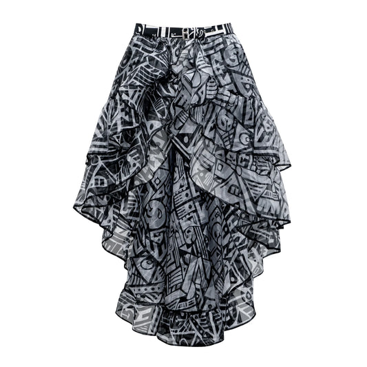 B&W PARTY SKIRT