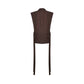 AVANT GARDE VEST IN BROWN