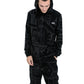 REVERSIBLE CHARCOAL & BLACK ZIP UP HOODIE