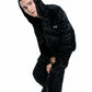 REVERSIBLE CHARCOAL & BLACK ZIP UP HOODIE