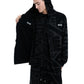 REVERSIBLE CHARCOAL & BLACK ZIP UP HOODIE