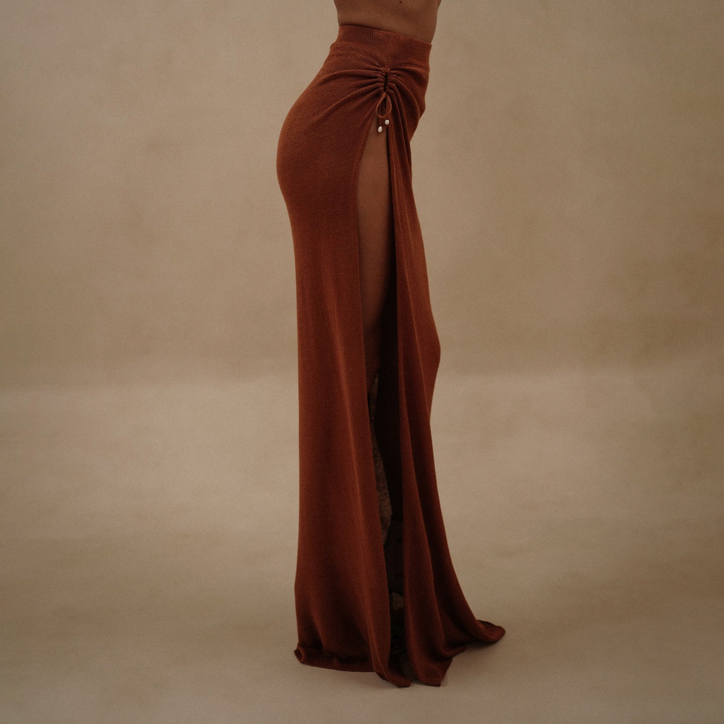 ANDRIANA SKIRT IN BRONZE