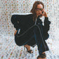 SILK VELVET TRACK JACKET BLUE