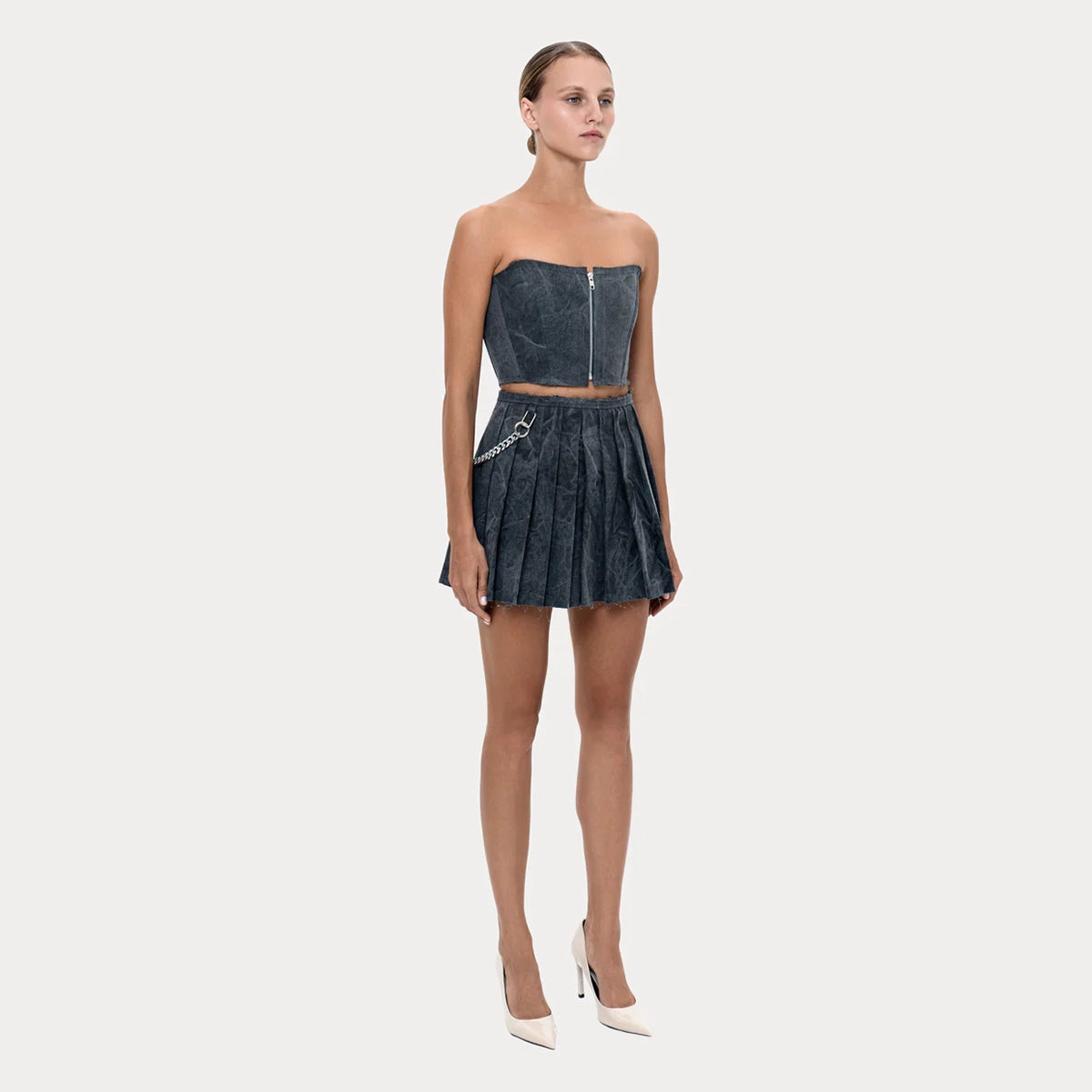 Short Corset Grey Smoke