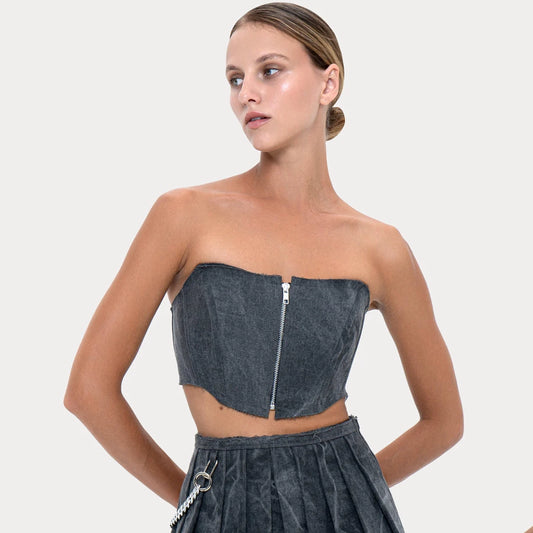 Mini Corset Grey