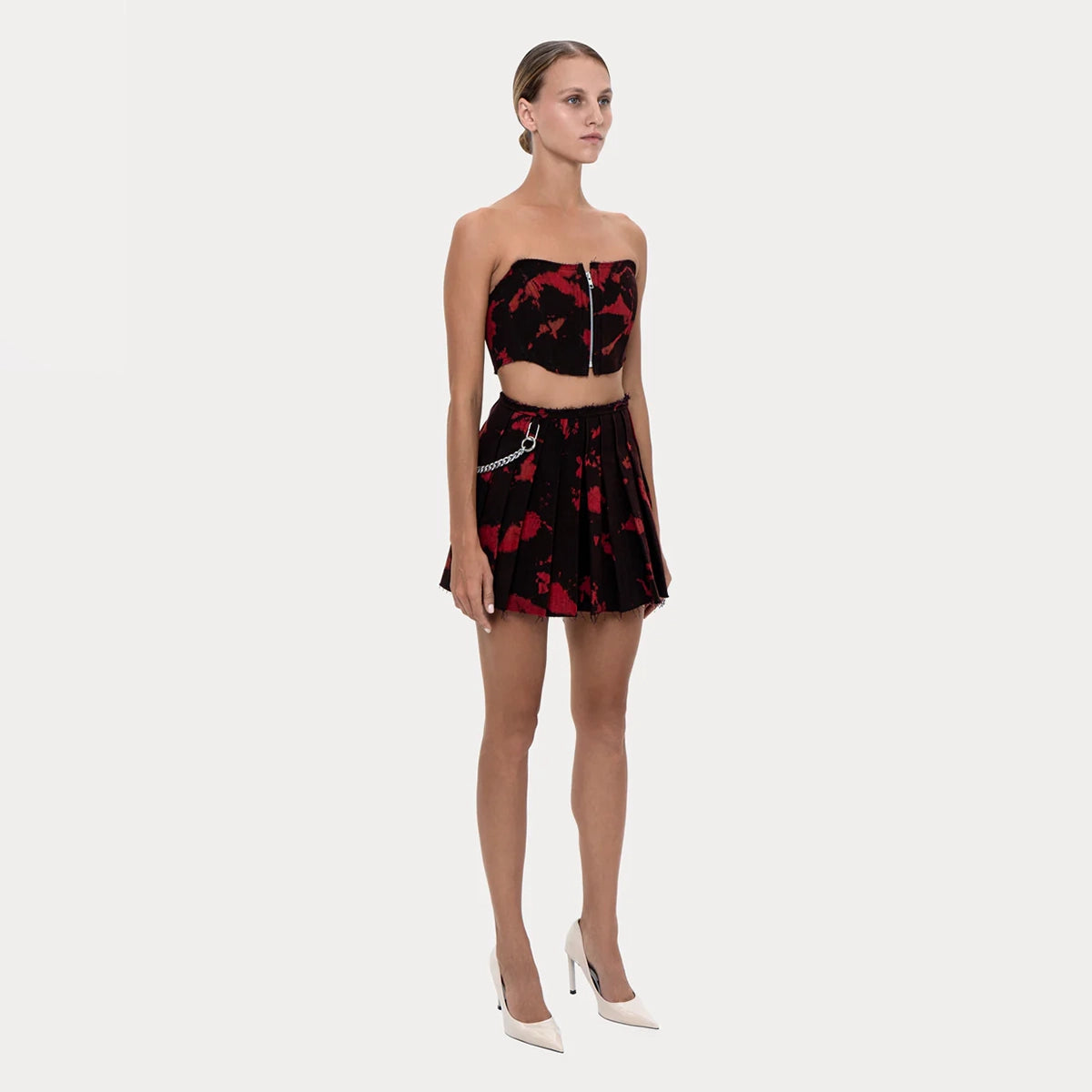 Skirt Worker Denim Blood