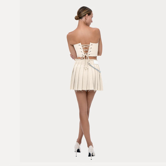 Short Corset Beige