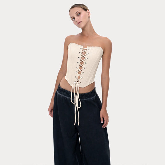 Butterfly Corset Beige
