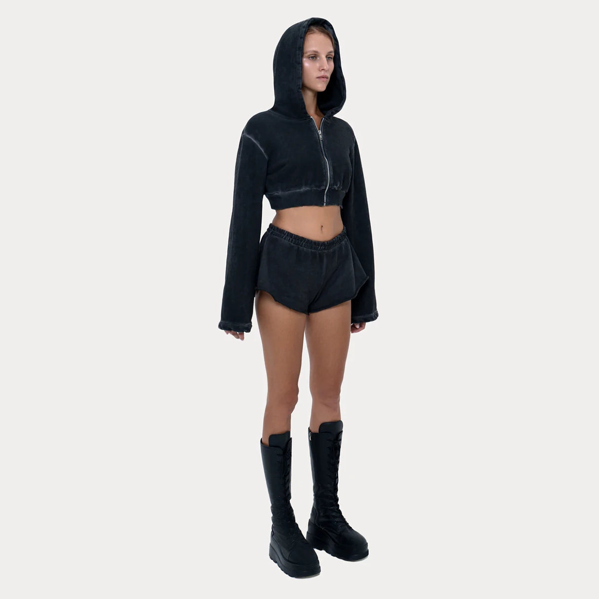 Mini Short Women Grey