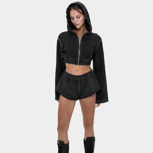 Mini Short Women Grey