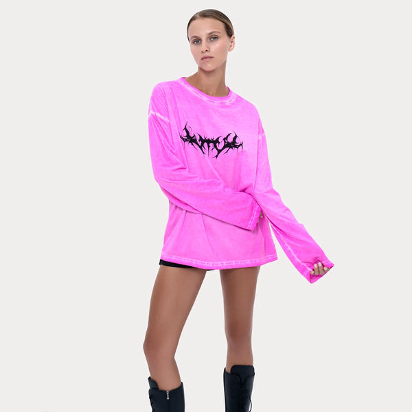 Trible Longsleeve In Pink – Axum
