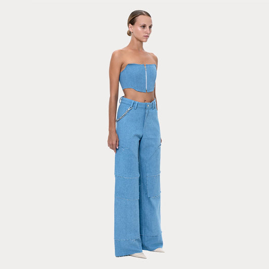 Mini Corset Denim