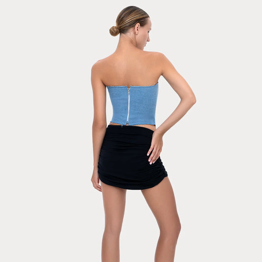Butterfly Corset Denim
