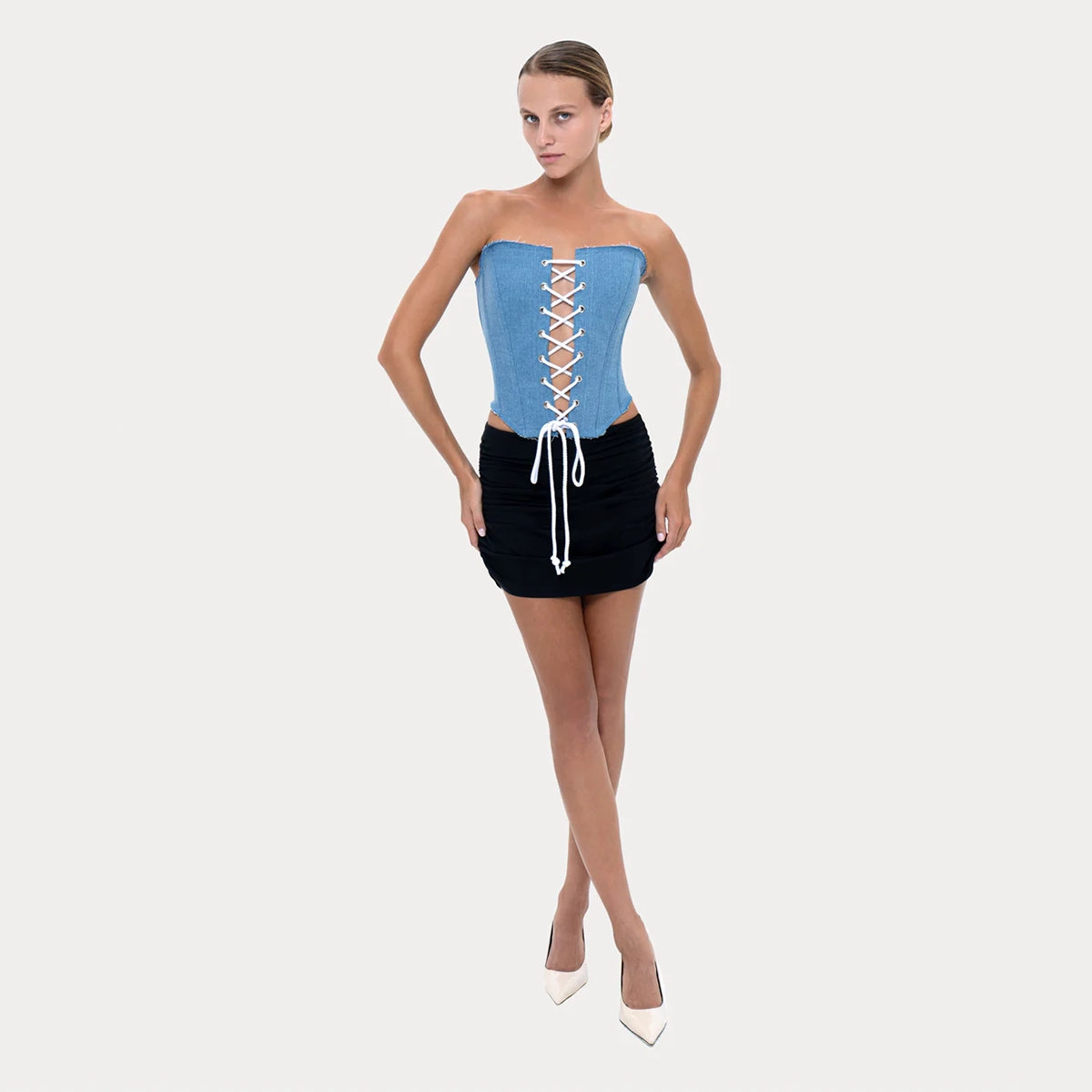 Butterfly Corset Denim