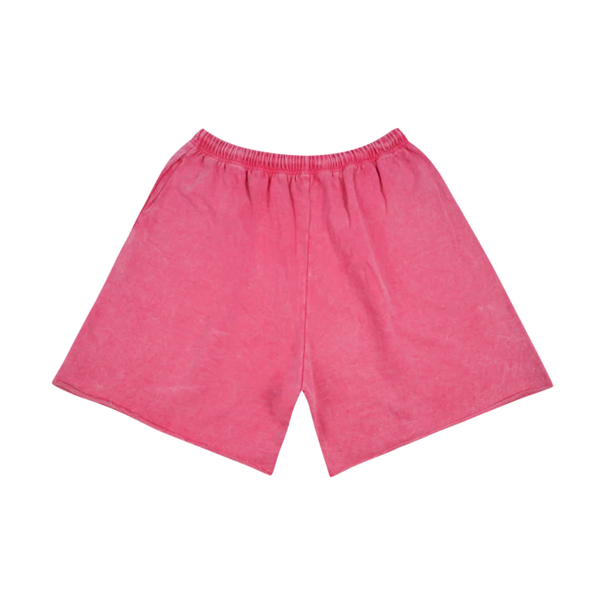 SHORT FRENCH TERRY STONEWASHED IN BRIGHT PINK