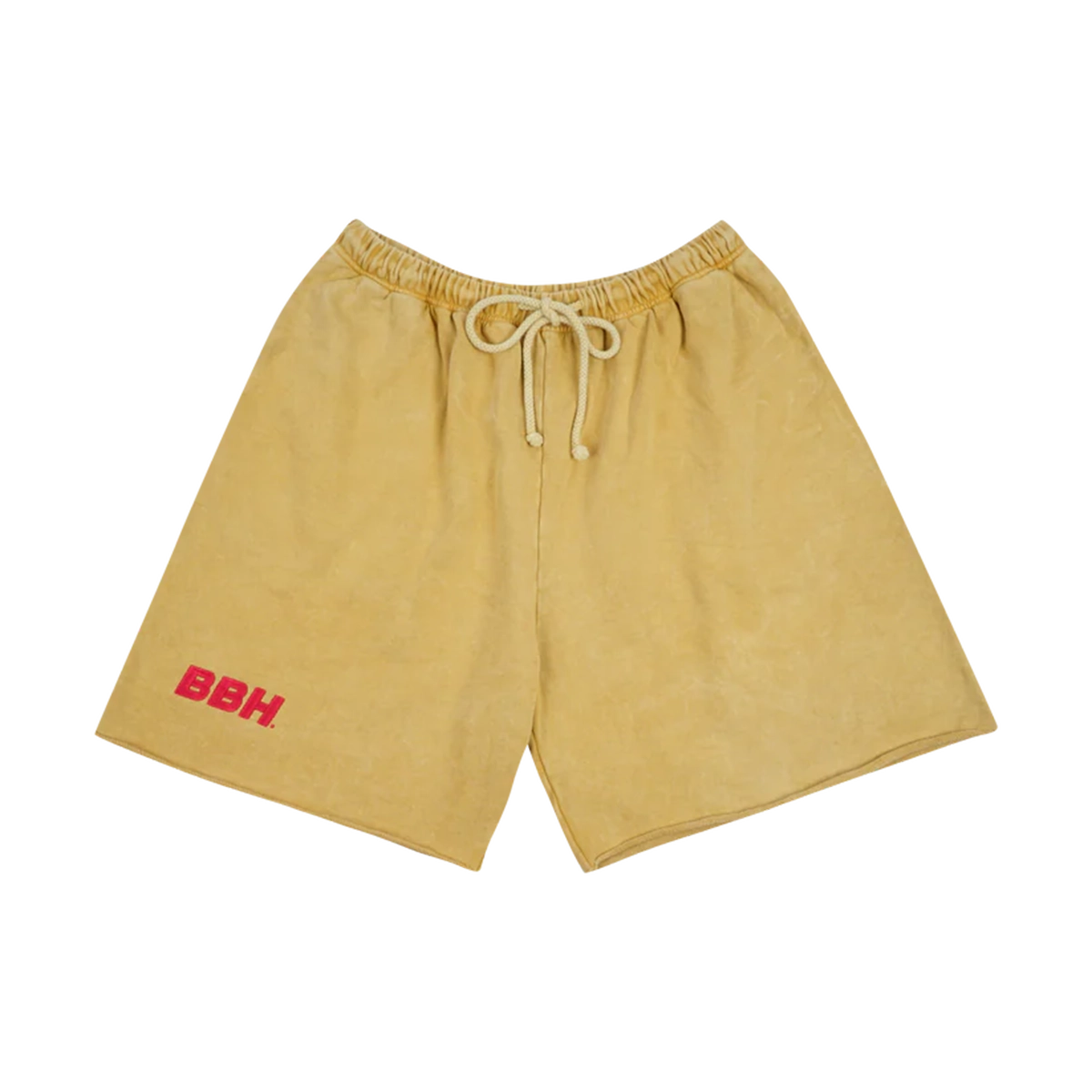 SHORT FRENCH TERRY STONEWASHED IN YELLOW