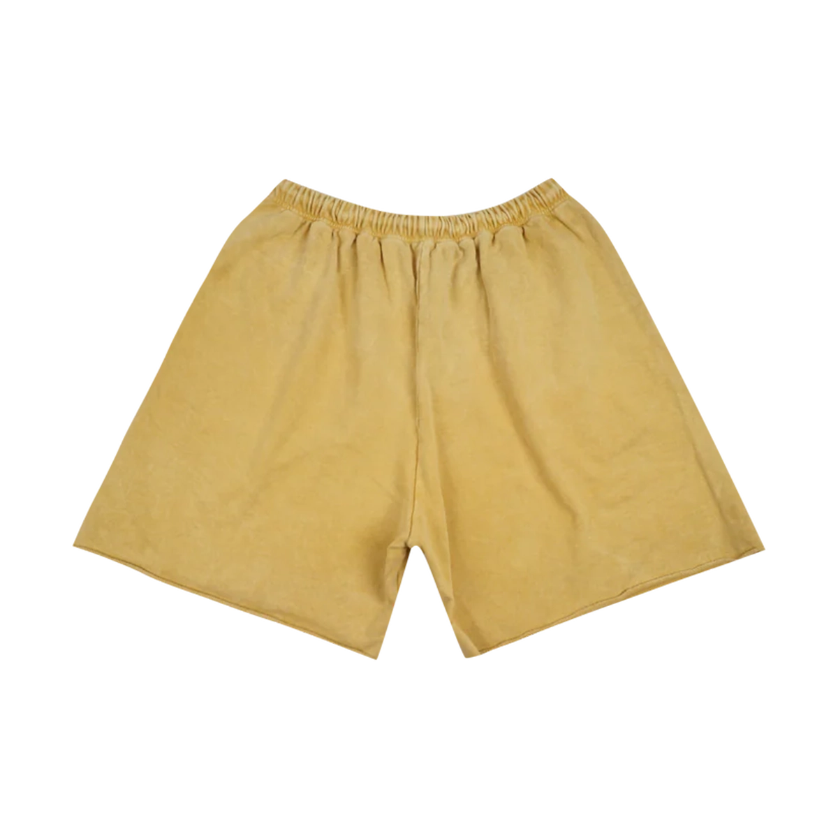 SHORT FRENCH TERRY STONEWASHED IN YELLOW