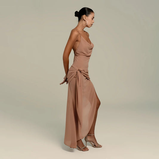 Luna Dress Beige