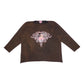 LONGSLEEVE FACE PRINT BROWN