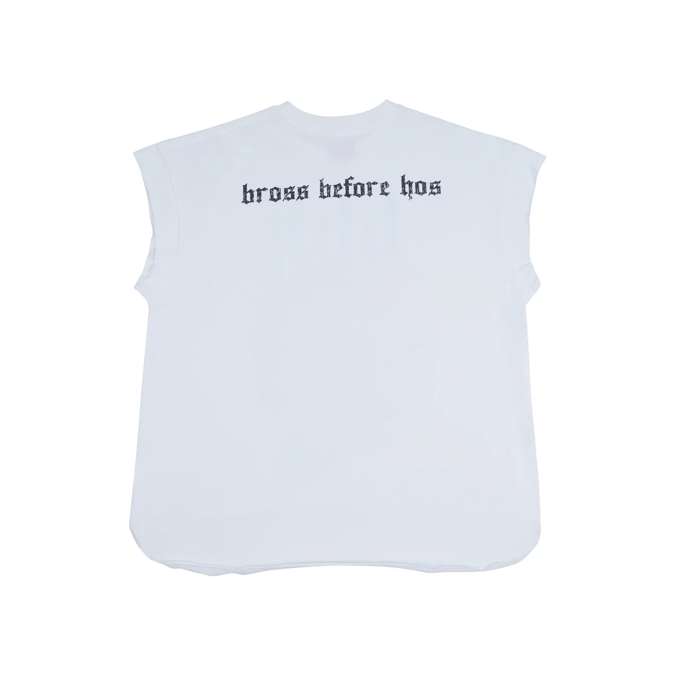 TSHIRT TANK SKULL PRINT WHITE