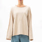 Longsleeve French Terry Beige
