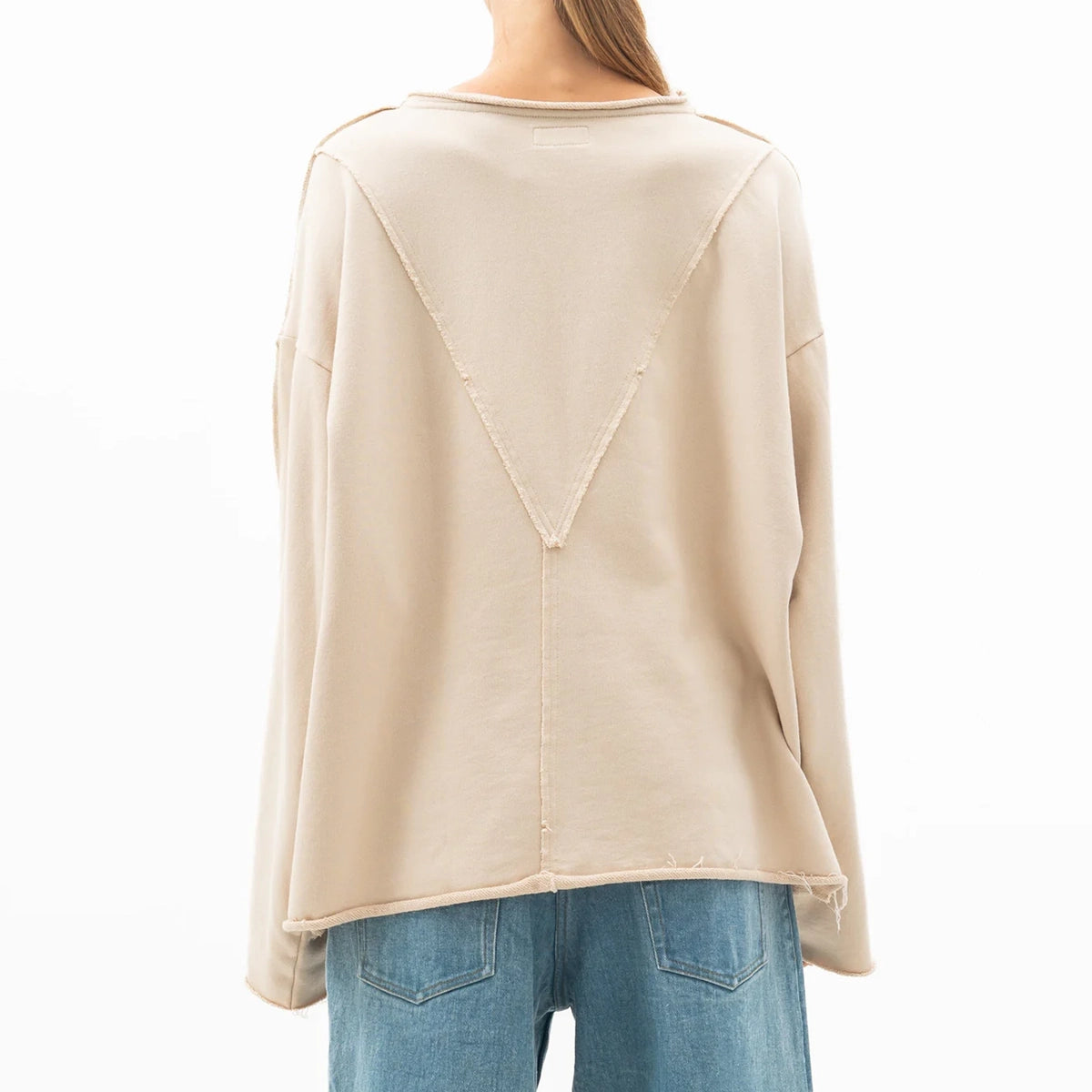 Longsleeve French Terry Beige