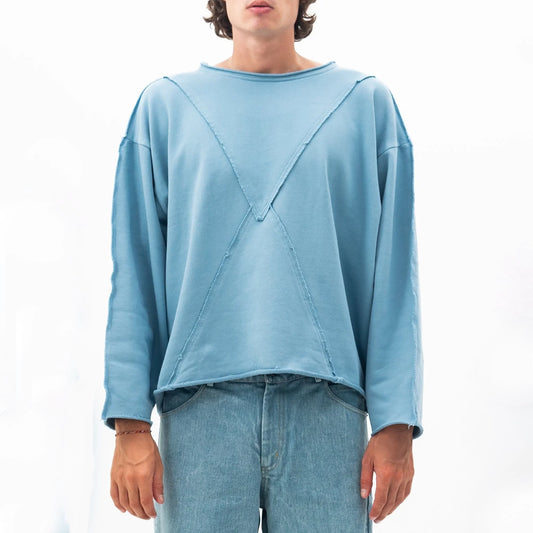 Longsleeve French Terry Blue