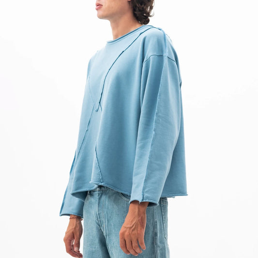Longsleeve French Terry Blue