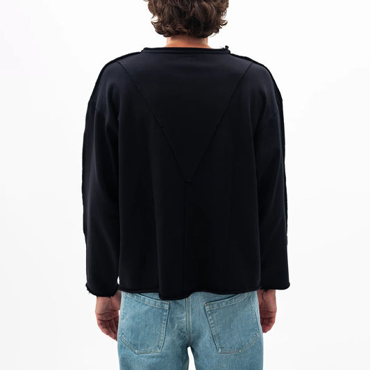 Longsleeve French Terry Black