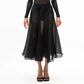 Chiffon Skirt Black