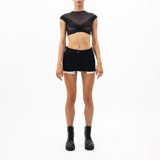 Mini Skirt Denim Black