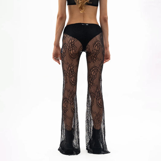 Lace Pants Black