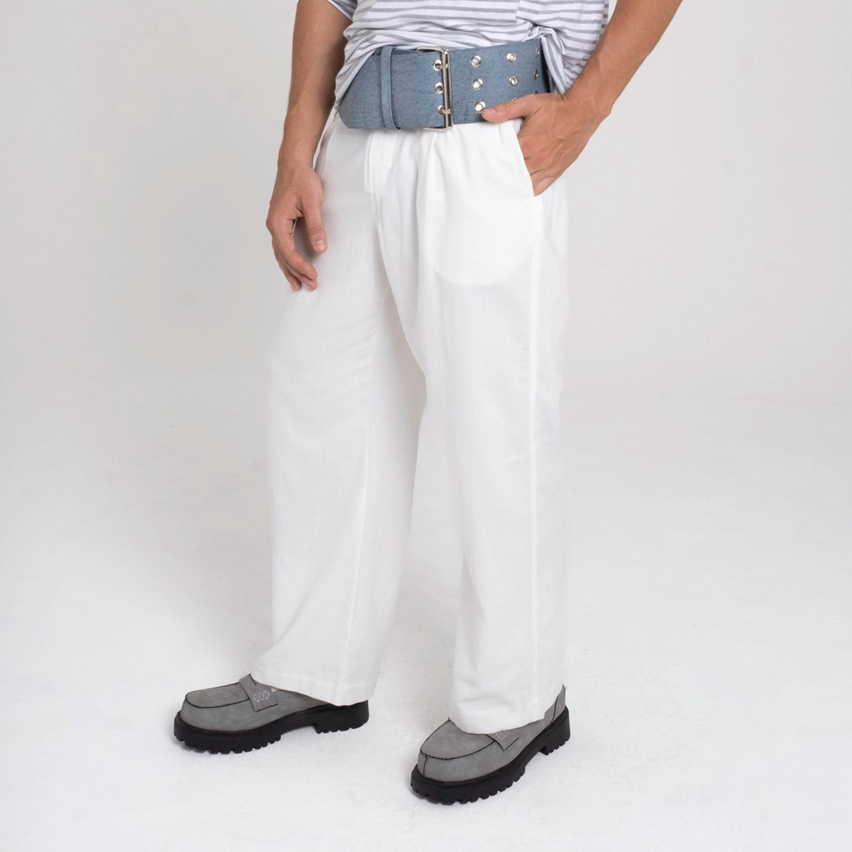 HEDONIST RELAX TROUSERS WHITE