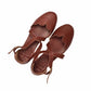 Mangrove Leather Flats In Brown