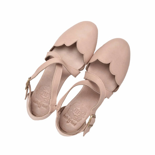Mangrove Leather Flats In Beige