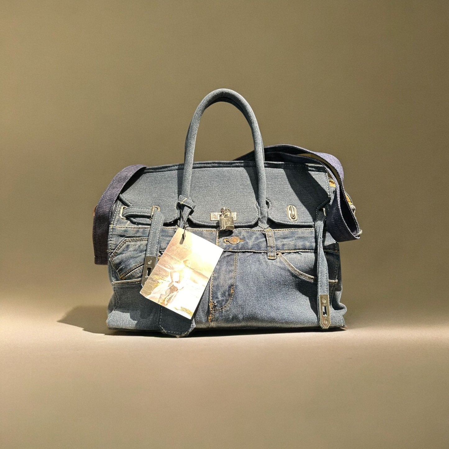 Vintage denim bag M