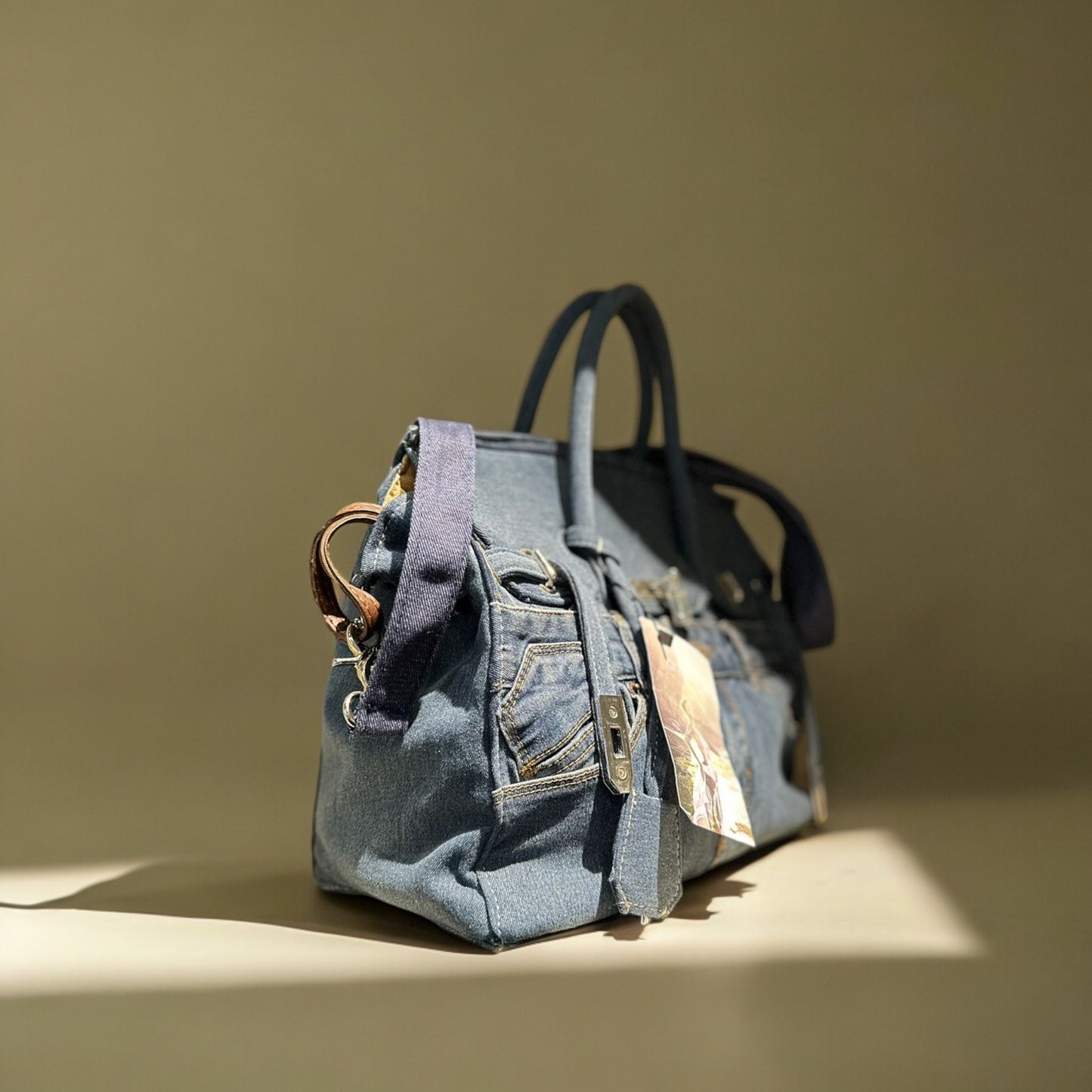 Vintage denim bag M