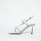 Glitter Strap Silver Heels