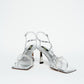 Glitter Strap Silver Heels