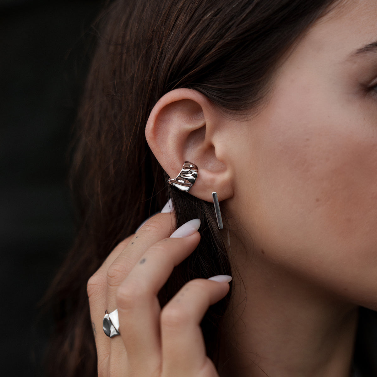 Earcuff Steel Kiss