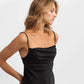 Slip Silky Dress In Black