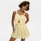 Court Linen Skirt in Yellow