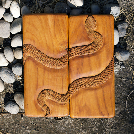 Sadhu Board with an Image of a Snake