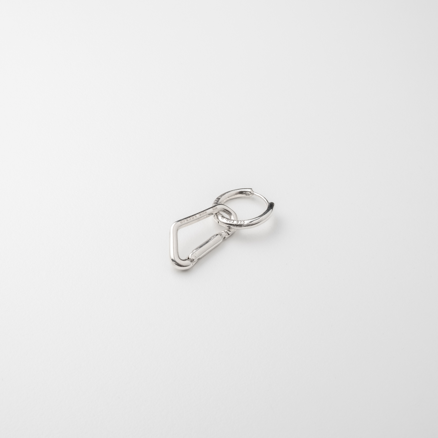 Earring classic with carabiner #2 small