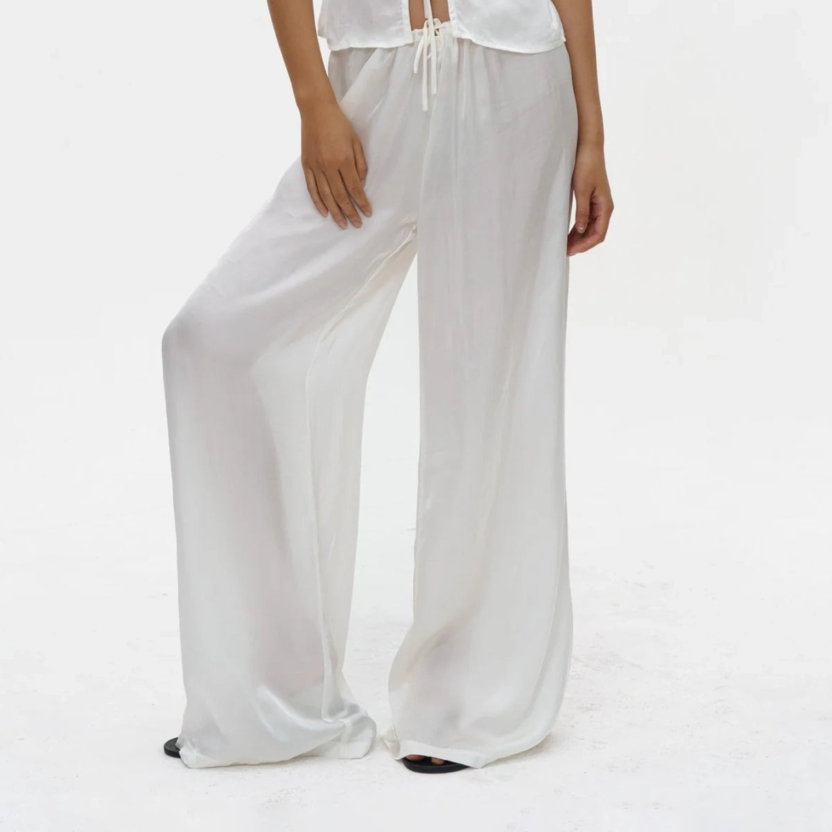 Midnight Top in Cloud White